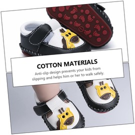 Levemolo Lovely Cartoon Baby Shoes Toddler Shoes Boys Infant Footwear Wear-Resistant Stylish Flat Bottom