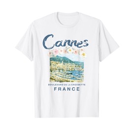 FRANCE Cannes French Riviera Vintage Travel T Shirt T-Shirt