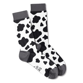 Men's Socks Moo Cow Design Pattern Present Gift Keepsake for Him Casual UK Size 6-11