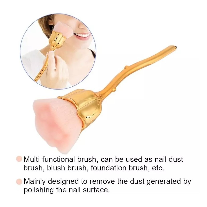 MU Cepillo Para Polvo De Uñas O Rubor Con Forma