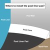 GarveeLife Pool Liners 18 Ft Round Above Ground, Pool Pads