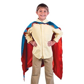 BLUE AND RED SUPERHERO CAPE - Apparel Accessories - 1 Piece
