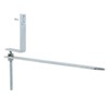 SPARES2GO Gutter Rise & Fall Bracket Universal Galvanised Steel Adjustable