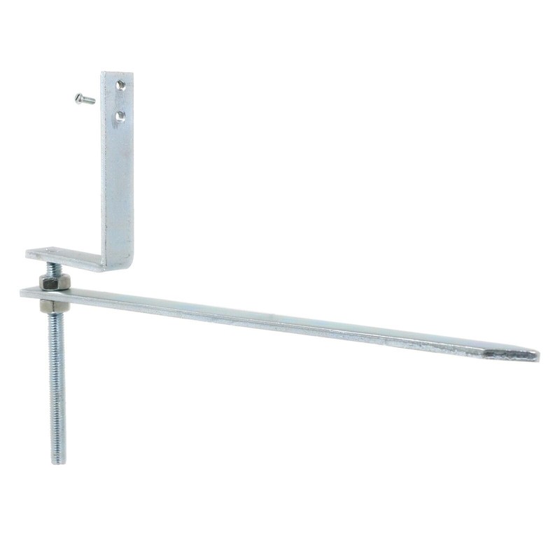 SPARES2GO Gutter Rise & Fall Bracket Universal Galvanised Steel Adjustable
