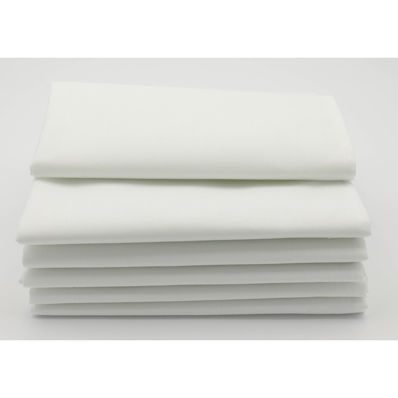 Milliken Signature Plus Polyester Square White Napkins (Set of 12)