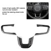 3pcs Carbon Fiber Texture Steering Wheel Decoration Molding Trim Fit
