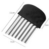 Crinkle Cutter for Vegetables & French Fries – Stainless Steel