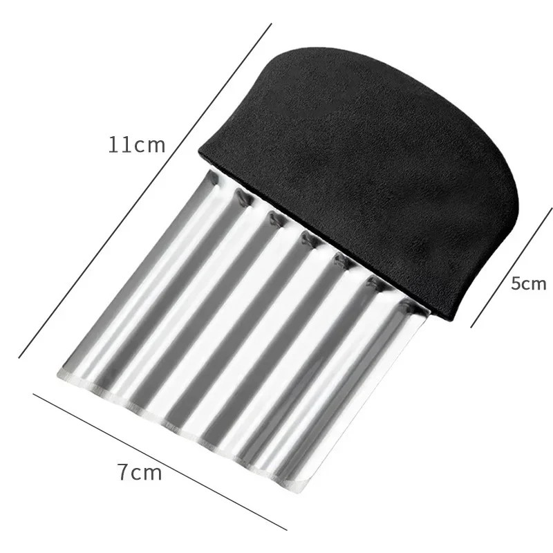 Crinkle Cutter for Vegetables & French Fries – Stainless Steel