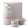 Fukubeya Mino Ware Celebration Sake Tokkuri Inokuchi Set - 1
