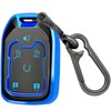 for GMC Key Fob Cover with Keychain, Key Case Shell