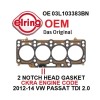ELRING OEM Engine Cylinder Head Gasket; 2012-2014 VW Passat 2.0L