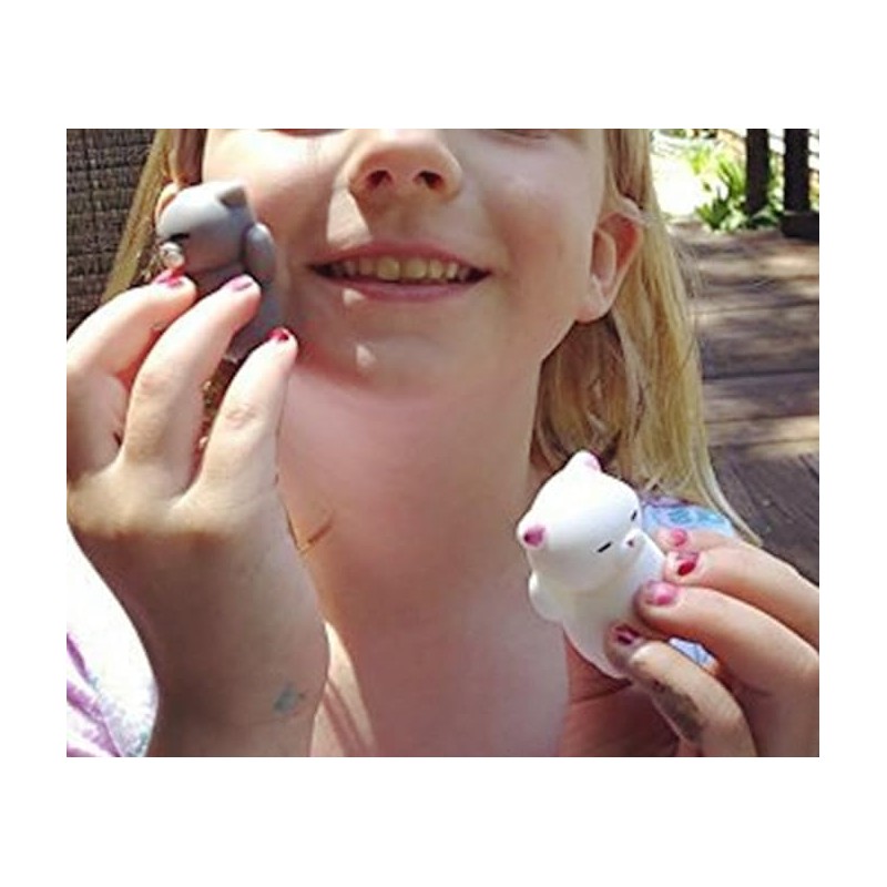 Squishies Kawaii, 4 Pcs Cat Squishy Mini Squishies Stress Mochi