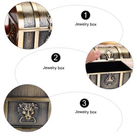 SAFIGLE Treasure Box Jewelry Organizer for and Trinkets Design Jewelry Storage Case and Compact for Easy Carrying for Home Travel