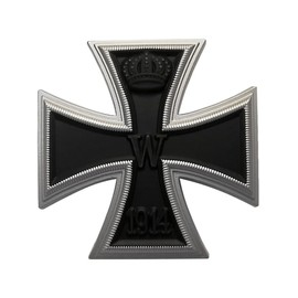 1 x German Iron Cross First Class Prussian WW1 1914 Medal Brooch 4.5x4.5cm, Resin