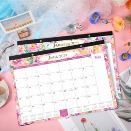 2024 Desk Calendar - Jan. 2024 - Dec. 2024, 12 Months Large Monthly Desk Calendar 2024, 17" x 12", Desk Pad, Large Ruled Blocks, To-do List & Notes, Best Desk/Wall Calendar for Planning and Organizing