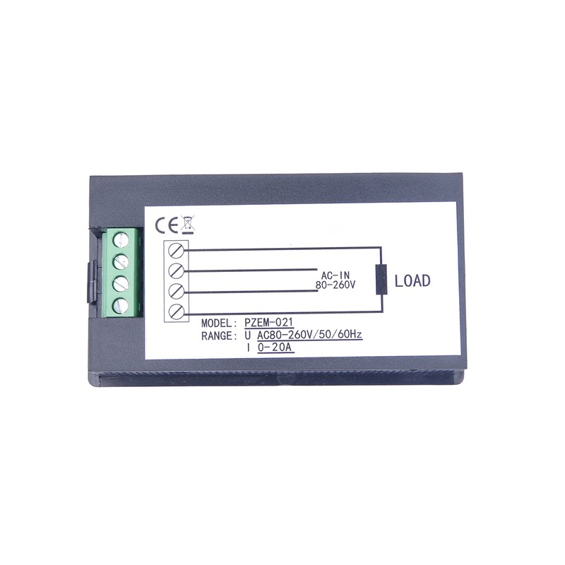 KNACRO AC 80-260V 100A Azul Retroiluminado Digital Corriente de Voltaje