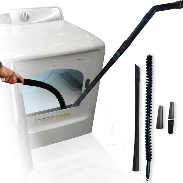 Flexible Crevice Tool Vacuum Attachment with Lint Trap Brush Compatible