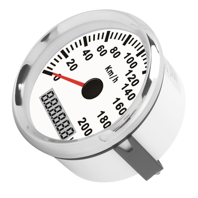 3‑3/8in Speed Gauge GPS 200km/h 12V/24V for Ship Yacht Motorcycle