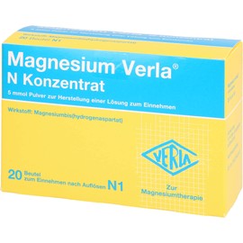 MAGNESIUM Verla N Concentrate Plv.z.H.e.L.z.Einn. Pack of 20
