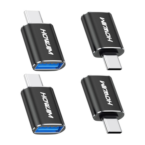 HOWJIM USB C auf USB Adapter 4 Stück,100W Schnelles Laden