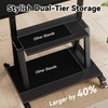 Mobile TV Stand with Wheels, Heavy Duty Rolling TV Cart