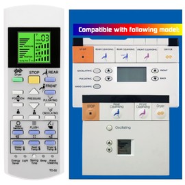 Replacement Remote Control for TOTO Washlet Toilets and Bidets SG TCF490A TCF491A E200 SW543C SW544C THU9062 SW843 SW844 (with Wall Mounting Bracket)
