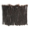 Human Hair Dreadlock Extensions 20 Strands Handmade Crochet Real Hair