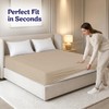 Oxford Homeware Beige King Size Fitted Sheets -100% Brushed Microfibre