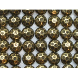 Antique Brass Oxford Upholstery Tacks Nails Hammered Finish 7/16 Inch Head 1/2 Inch Shank (250)