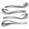 COMIART Stainless Steel Soup Spoon Set of 6, Asian Japanese