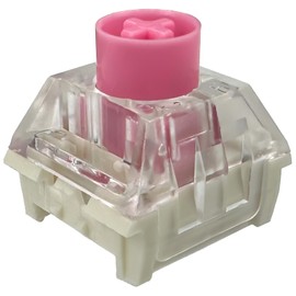 Zjmehty Silent Keyboard Switches,Kailh Box Silent Pink Switches for Mechanical Keyboard,3-pin 35gf Linear/Typing&Gaming/Waterproof Switches(Mute Pink,72Pcs)