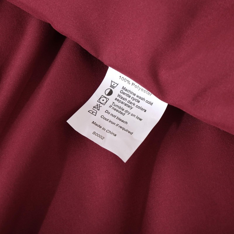 ROSGONIA King Size Comforter Set Dark Red,3pcs King Comforter Set(1
