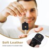 Heclia 2PCS Broken Car Key Loop Replacement, Leather Car Key