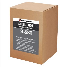 Winona Van Norman Steel Shot S-280 - Blasting Media - Medium Shot Size - 5lbs