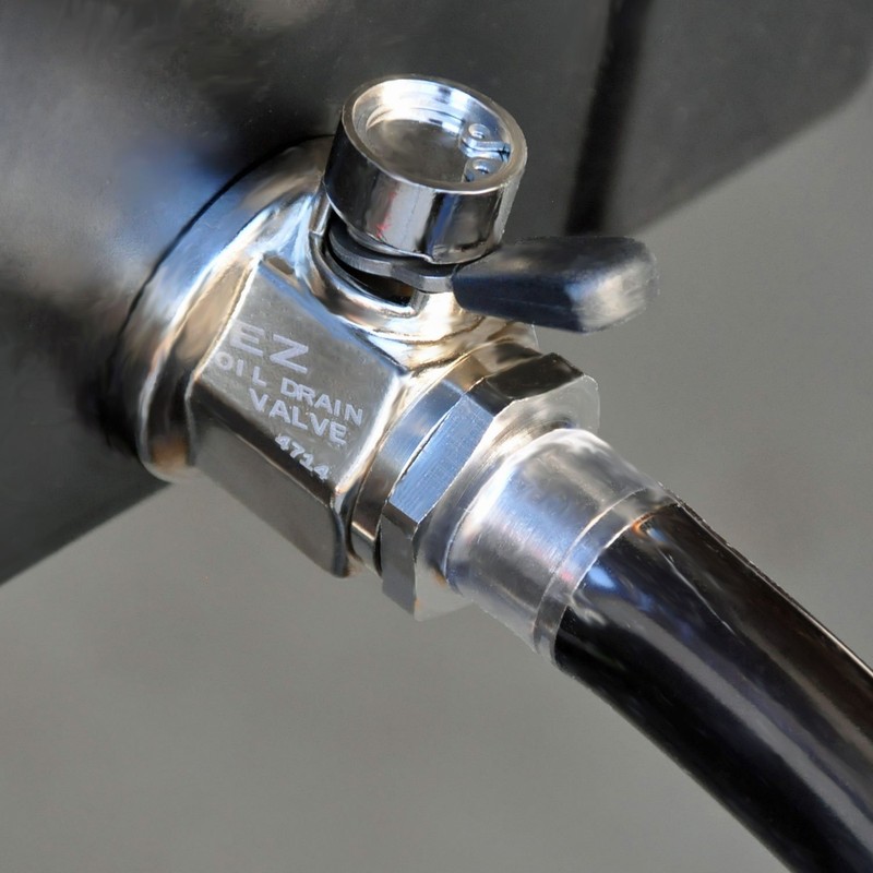 EZ-101(1/2"-20 UNF) EZ Oil Drain Valve with removable Straight Hose