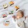 Dinosaur Baby Monthly Milestone Circles, Baby Months Wooden Disc Stuff