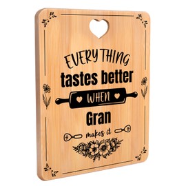 Gran Gifts, Birthday Gifts for Gran, Gran Birthday Gifts -Engraved Bamboo Cutting Board- Mothers Day Gifts for Gran, Gran Gifts for Birthday, Granny Gifts, Christmas Birthday Presents for Gran