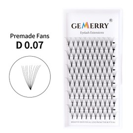 GEMERRY 10D Eyelash Extension Volume Eyelashes Ready Fan Eyelashes 0.07 D Curl 10 mm 10D Lash Extensions Tufted Eyelashes (10D-0.07-D-10 mm)