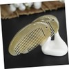 WOONEKY Natural Horn Fine Tooth Hair Comb with Static Massage