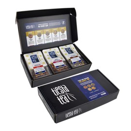 Tiesta Tea - Santa's Bag Tea Gift Set, High to Non Caffeinated Variety Pack, Make Hot & Iced, Assorted Blends with Black, Rooibos, and Herbal, 5 Individual Resealable Pouches