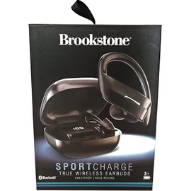None Brookstone Sport Charge True Wireless Earbuds Sweat-Proof / Noise-Reducing Black
