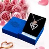 Rose Heart Necklaces for Women, Birthday Mothers Day Christmas Jewelry