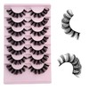 Mink Lashes Fluffy D Curl Russian Strip Lashes Wispy Lash