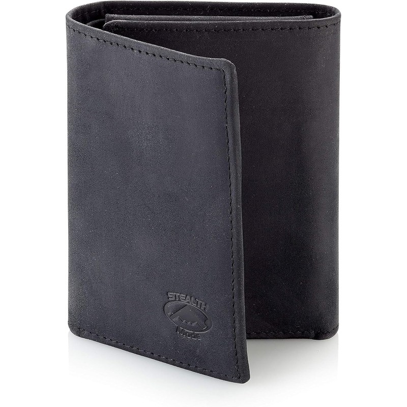 Stealth Mode - Cartera de Cuero Triple Para Hombre con
