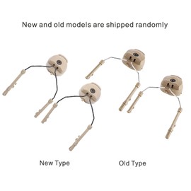 MAGT Helmet Rail Adapter – 2 Pieces Plastic + Steel Headset Helmet Adapter ARC Rail Adapter Suspension Headphones Bracket Hunting Earmuffs Support Left & Right Side Attachments, brown