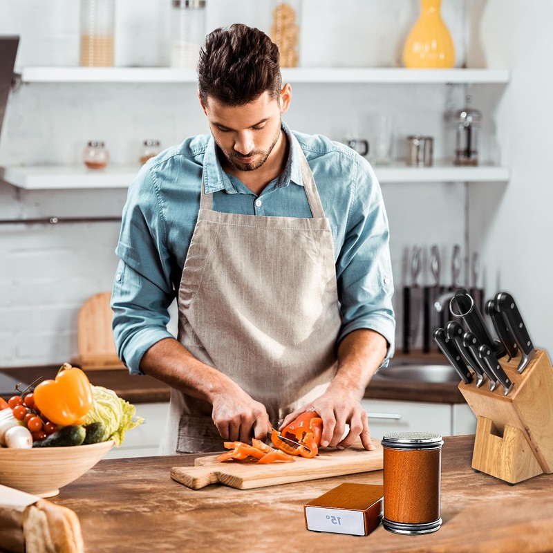 NDICANG Rolling Knife Sharpener Kit - Professional Diamond & Ceramic