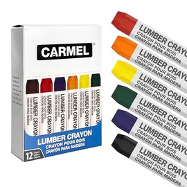 Carmel Lumber Crayon, Box of 12 (Assorted Colors)