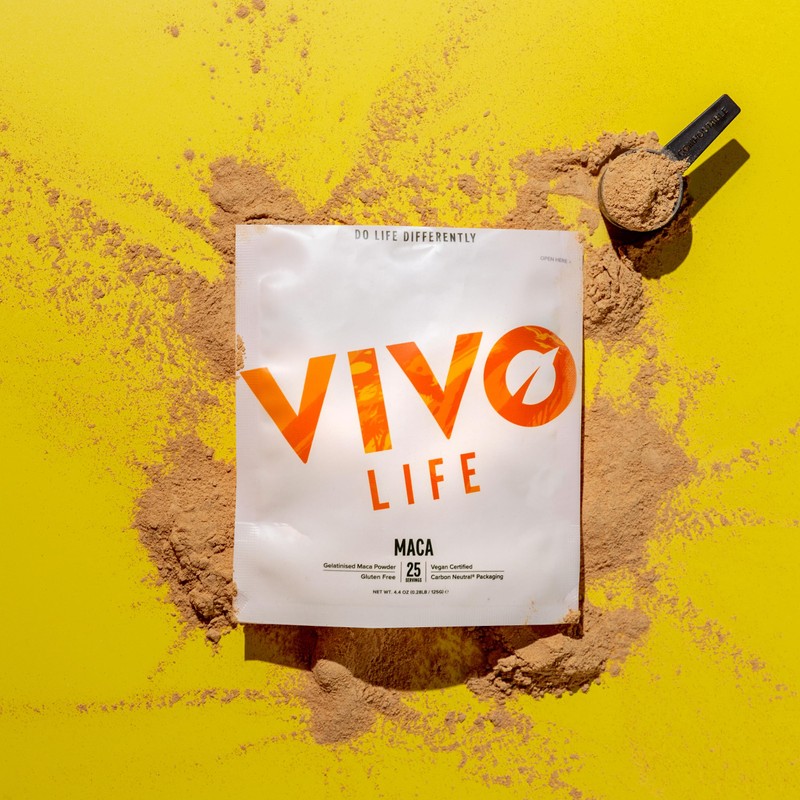 Vivo life Gelatinised Maca Powder - Hormone and Energy Support,
