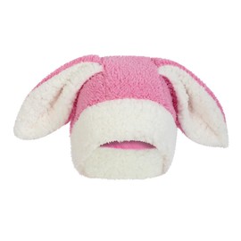 KarnevalsTeufel Plush Hat Rabbit for Adults with Rabbit Ears Bunny Easter Bunny (Pink)