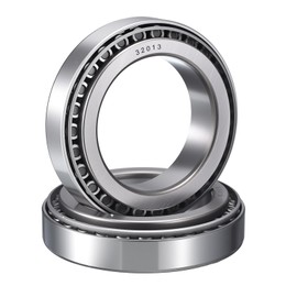 HIPicco 2 Pack 32013 Tapered Roller Bearing Cone and Cup Set, 65mm Bore 100mm OD 20mm Cup Width, Chrome Steel Taper Bearings Set, ABEC-3